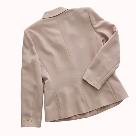 Petite Sophisticate Vintage Single-Breasted Blazer | NWT | 4P | Powder Pink - Picture 10 of 14